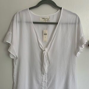 Cloth and Stone for Anthropologie tie-front blouse